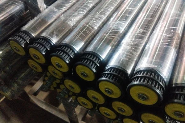 Pulley driven rollers